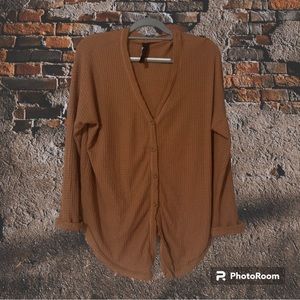 Agnes & Dora waffle knit top